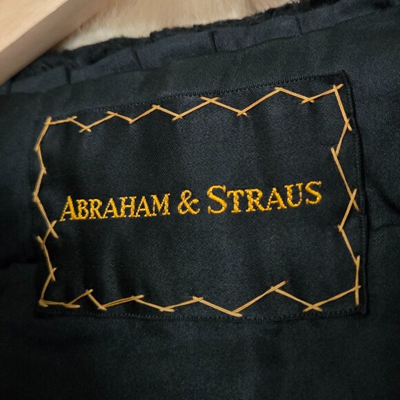 Vintage Abraham & Straus Fur Collar Coat Women's Crushed Velvet Union Made M/L - Picture 6 of 9